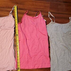 3 Camisoles Gray, Pinks New & Used Aeropastale, SO, Poof - Womens Small/ TweenXL